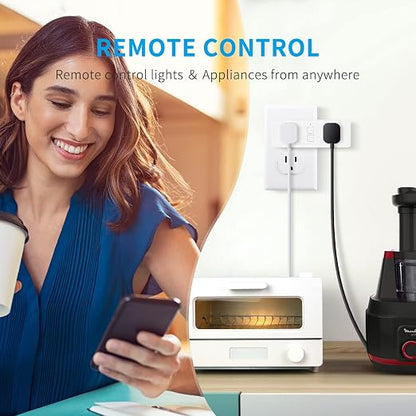 4pcs Mini Smart Plug Bundle with 2pcs Dual Smart Plug