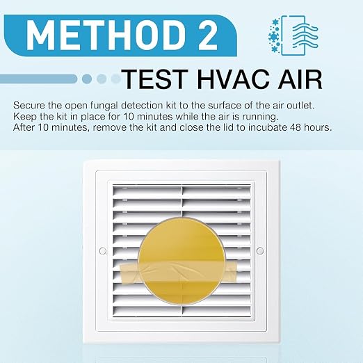 Mold Test Kit for Home - 8 Simple Detection Tests for Surface Mold, HVAC System & Indoor Air Quality - DIY Black Mold Detector with Mold Identification Guide, Fast & Reliable Results