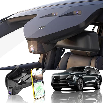 Front 4K Dash Cam Camera Custom fit for Cadillac Gen5 Escalade/Escalade ESV 2021-2026(Model A), Base Sport Premium Luxury Platinum V-Series,UHD 2160P HDR,G-Sensor,App,5.8G Wi-Fi,GPS
