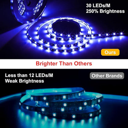 MIHEAL Led Light Strip,WiFi Wireless Smart Phone Controlled Strip Light Kit 32.8ft 300leds 5050 Waterproof IP65 LED Lights,Compatible with Android and iOS System,Alexa
