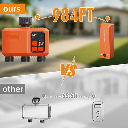 Smart WiFi Sprinkler Timer 3 Zone, Water Timer for Garden Hose Irrigation
