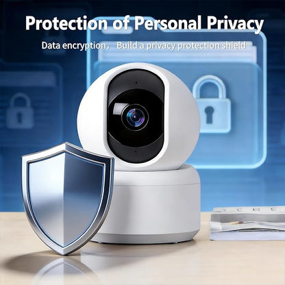 Indoor Pan/Tilt Home Security Camera 2K 3MP, 360 Degree Wireless WiFi Webcam/Monitor for Baby/Elder/Nanny with Night Vision & Phone App, 2 Way Audio, Cloud & SD Card Storage