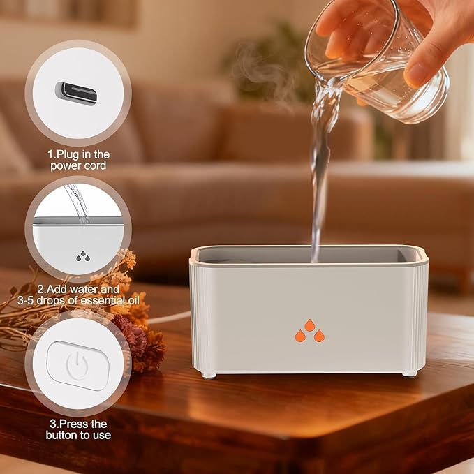 LtYioe Top Fill Mini Humidifiers for Bedroom, 160ml Ultrasonic Cool Mist Aroma Diffuser, 26dB Quiet, Air Humidifier, 7 Color Lights, Easy to Fill & Clean, 8Hours, Auto-Off, for Home & Office, White