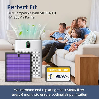 HY4866 Replacement Filters for MORENTO HY4866, WESTHEY HY4866 Air Purifi-er