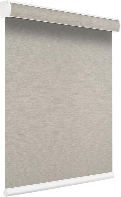 Changshade Custom Size Cordless Roller Shades, Light Filtering Roller Window Blinds with Thermal Insulated for Office, Living Room, Bedroom, Kitchen, Veins Grey