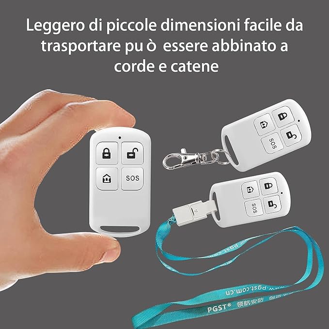 PGST Wireless Smart Remote Control Receiving Controller,with SOS Emergency Alarm Button,for Patients Disabled Elderly,Compatible with Alarm Security System Control Panel(PF50-1)