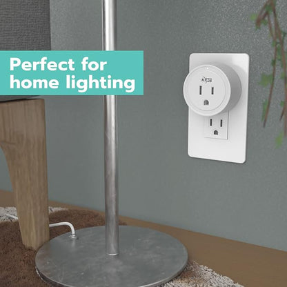 KMC Smart Plug Mini 12-Pack, Wi-Fi Outlets for Smart Home, Remote Control Lights and Devices from Anywhere, No Hub Required, ETL Certified, Works with Alexa and Google Home