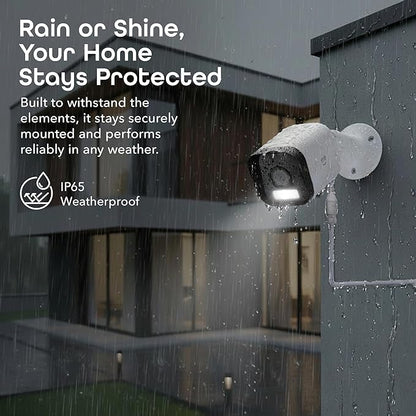 Geeni Hawk 3 4MP Smart Outdoor Security Camera 2-Pack – 2K Ultra HD WiFi Surveillance Cameras with Color Night Vision, 30m Long Range, 2-Way Audio, Motion Detection, & IP65 Weatherproof