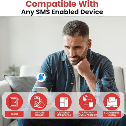 Kini Safe Alert Wi-Fi Motion Sensor Alarm - Real-Time App, SMS & Email Alerts - Gun Safes, Cabinets, Drawers - Easy Install, No Subscription, Rechargeable 12-18 Month Battery, IFTTT, USA-Made