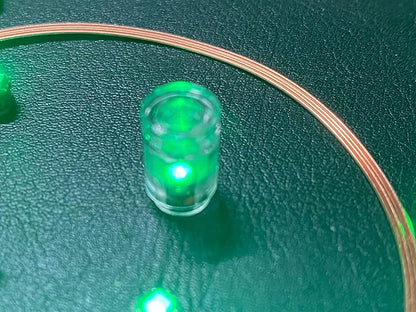 Taidacent 80mm Coil Wireless LED Induction Charging Module with 10 Green Wireless LEDs