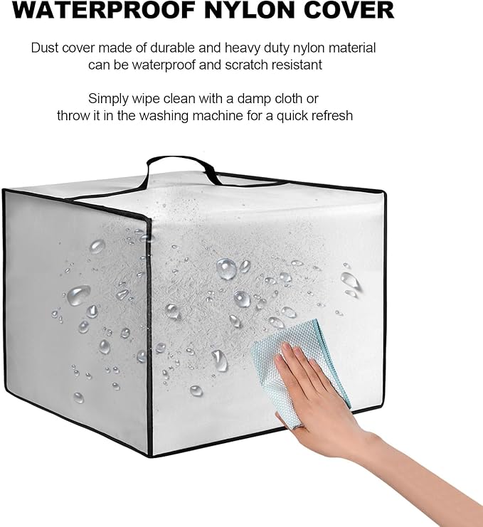 Dust Cover for LEVOIT Humidifiers for Bedroom Home, Smart Warm and Cool Mist Air Humidifier,Heavy Duty Dustproof Anti-Static Nylon Case for OasisMist4.5L Humidifier Protective Cover (Silver)