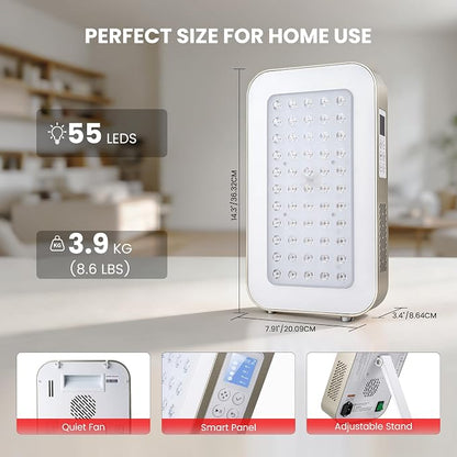 EmberTouch 115W Red Light Therapy Panel, 660nm 850nm Infrared Device