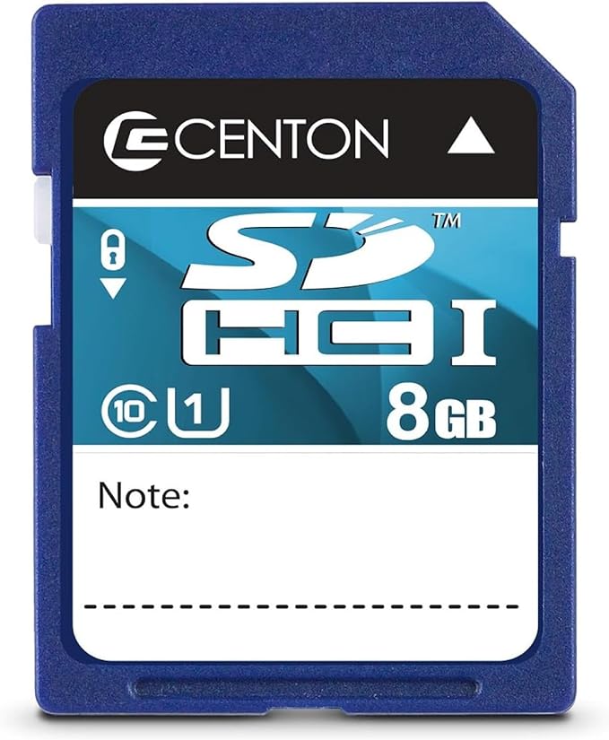Centon Electronics MP Essential SDHC Card, Ultimate Memory Card for Phones, Tablets, Cameras, and More, UHS1, 8GB
