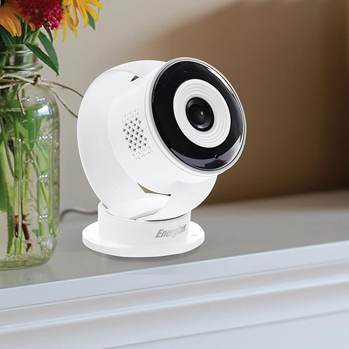 Energizer Smart Wi-Fi Indoor Camera 2-Pack with Smart Wall Tap Outlets, 1080P, Cloud/Micro-SD Card Recording, 2-Way Audio, Night Vision, Remote Access, Motion Alerts, Activity Zones, 2.4GHz Wi-Fi