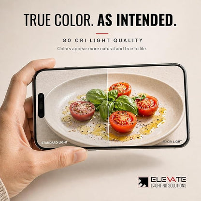 (6 Pack) Elevate LED A19 Light Bulbs, 9W (60W Equivalent), 5000K Daylight, E26 Base, Energy-Efficient Replacement for Lamps, Ceiling Fixtures, Residential & Commercial Use