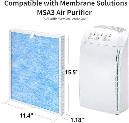 MSA3 Filter Replacement Compatible with Membrane Solutions MSA3 and MSA3S Smart Purifiers (4-Pack)