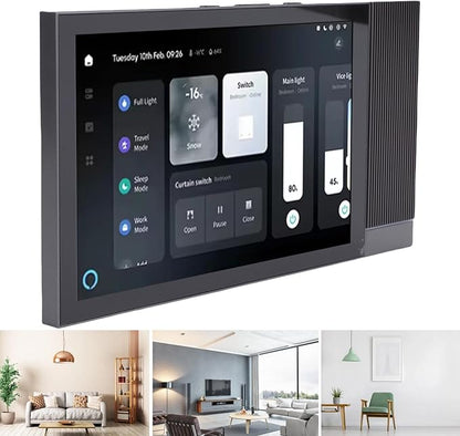 Zopsc Smart Control Touch Screen 8 Inch, 2G+16G Smart Home Hub with Voice Control, Zigbee Gateway Wall Panel, for Tuya Smart Life App