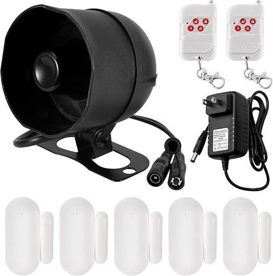 KERUI WiFi Home Security Alarm System 8-Piece kit Door Alarm System DIY Siren Door/Window Sensors Remotes Burglar Alarm for House Apartment Office,Compatible with Alexa Google Home
