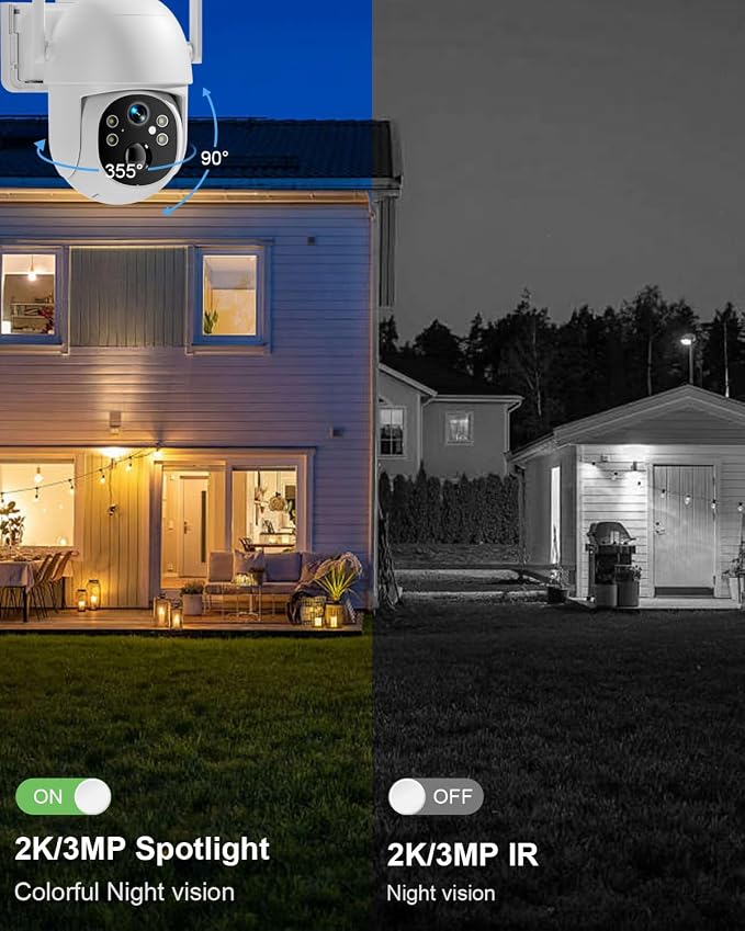SANSCO 2 Pack No WiFi 4G LTE Cellular Solar Security Camera, No Monthly Fee