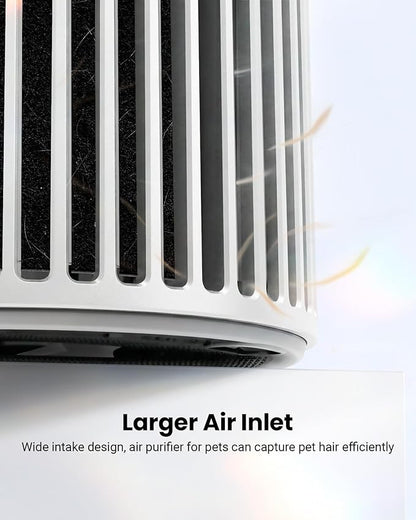 Smart Air Purifiers for Bedroom Home Pets, Timer and Alexa Control, Cover 1800 Ft² with PM2.5 Monitor, WiFi HEPA Air Purifier with Sleep Mode, Washable Filter Air Cleaner for Odors Smoke Dust