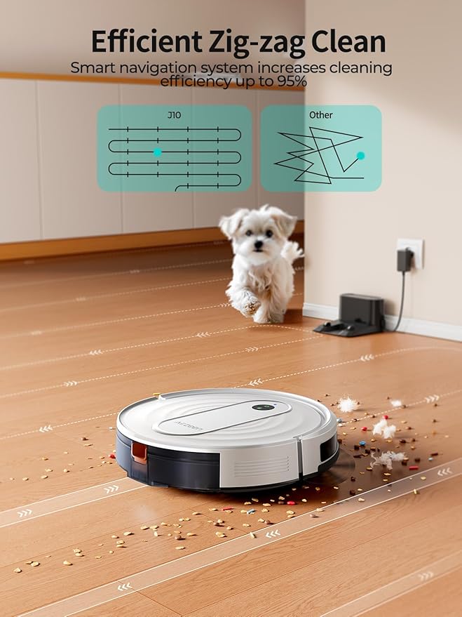 Airzeen Robot Vacuum and Mop - 4000Pa Powerful Suction, APP/Alexa Control, 3-in-1 Cleaning Solution with Auto Self-Charging, Perfect for Pet Hair, Carpets, and Hard Floors