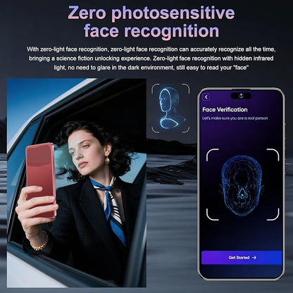 17PM Smartphone: Snapdragon 8 Gen 3, 12GB RAM + 512GB Storage, 7000mAh Battery, 6.99-inch Display, 68MP+108MP Camera, Android 15, 5G, Dual SIM - Superior OS Outperforms Competitors (Burgundy)