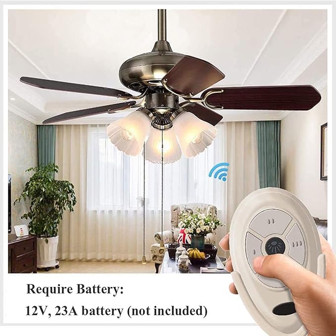 35T Ceiling Fan Remote Control Replacement for Allen Roth Harbor Breeze FAN35T1 L3HFAN35T1 FAN-35T FAN-11T L3HFAN35T 2AAZPFAN53T 2AAZPFAN-53T L3HFAN11T1 L3HFAN11T2,303.9MHz (Just Remote)