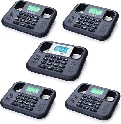 Wireless Intercoms for Home & Office, Two-Way Real-time Full-Duplex Voice System with Offline Voice Control & Monitor Function, Clear Sound, Up to 800 Meters (1/2 Mile) Range (UT-001-1F4P)