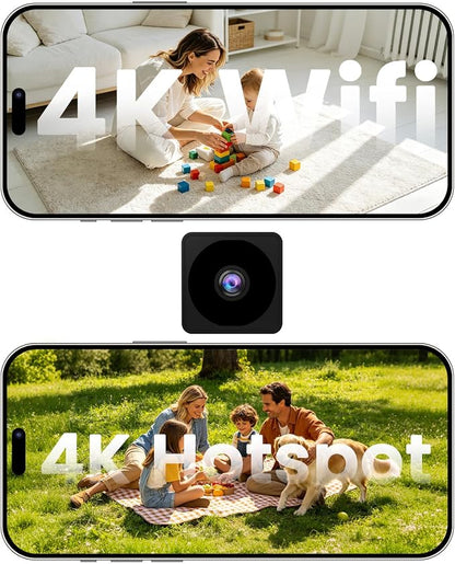 No Wifi Security Camera, 4K Mini Security Camera, Wireless Small Cameras