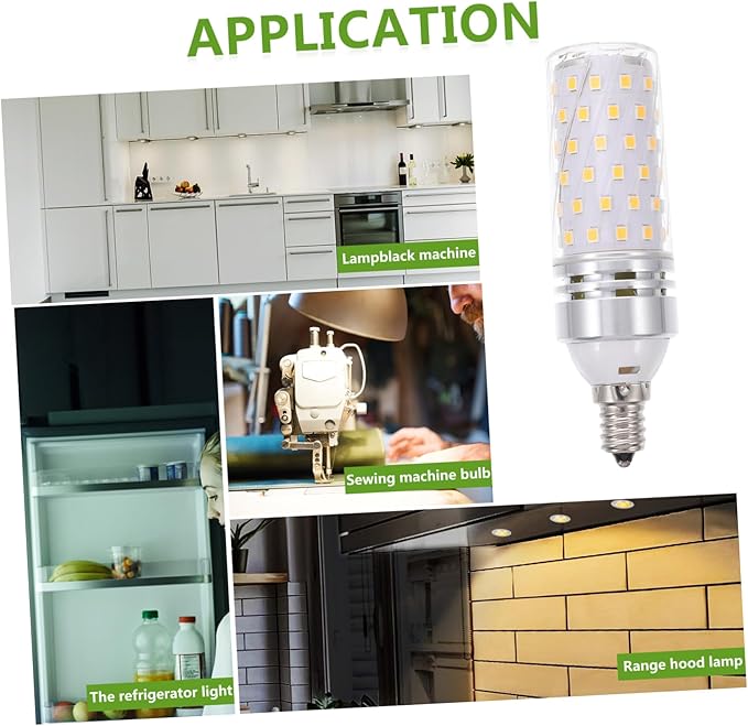 balacoo E12 Smart LED Light Bulbs 2-Pack Non-Dimmable Daylight Brightness Energy Efficient Replacement Bulbs for Home Bedroom Kitchen and Living Room