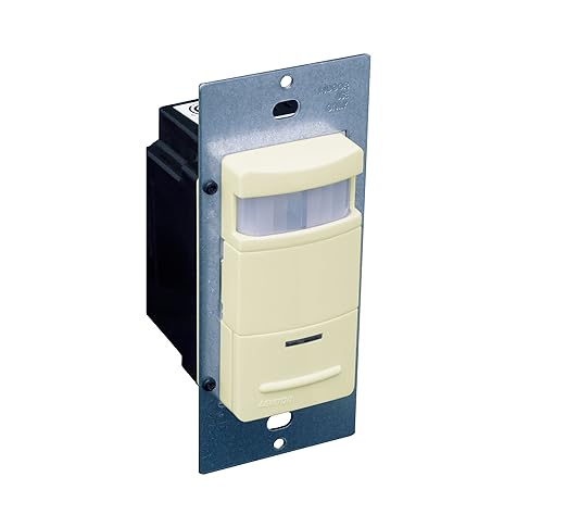 Leviton Multi-Technology Ceiling Mount Occupancy Sensor, 24VDC, 35mA; 1000SF Field-of-View, ODS10-IDI, Ivory
