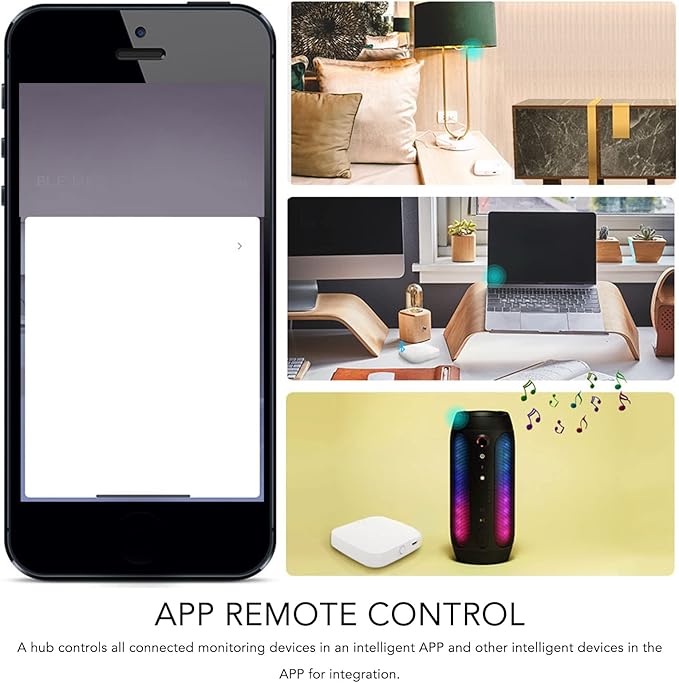TOPINCN Gateway Keyless Entry Door Lock Remote Control Lock App Smart Door Lock Bridge Bluetooth Gateway Hub for ZigBee