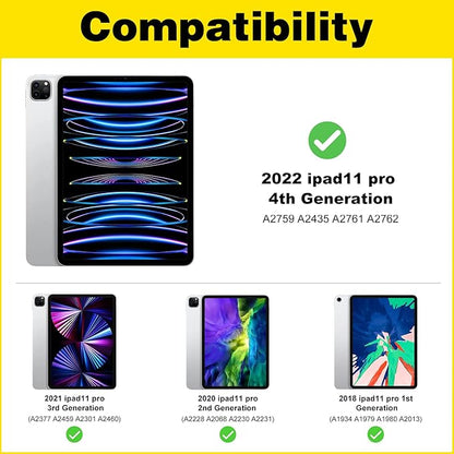 ProCase Privacy Screen Protector for iPad Pro 11 4th 3rd 2nd 1st 2022 2021 2020 2018, Anti-Spy Tempered Glass Film Guard -1 Pack