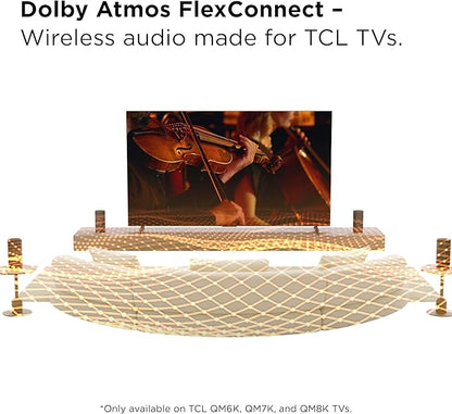 TCL Z100 Wireless Home Theater Speaker with Dolby Atmos FlexConnect Technology with Bluetooth Music Streaming, 170W Output Power, Smart Calibration (Pack of 2)