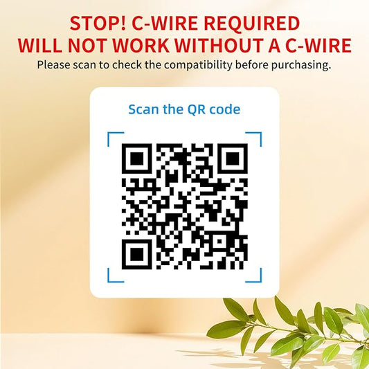 Smart Thermostats for Home, WiFi Thermostats Compatible with Alexa and Google Assistant,7day x 8period Programmable Control Tuya/Smart Life, Energy Saving, C-Wire Require