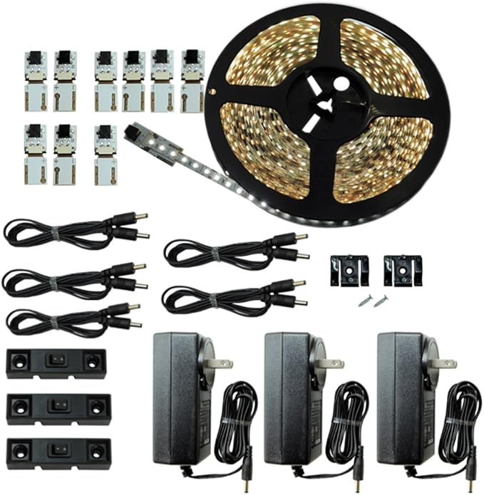 Inspired LED | LED Lighting | Cut and Connect Series Kit: Ultra Bright | Pure White | 4200 K | 39.5ft/ 12M Kit Under Cabinet Lighting | Cove Lighting | Accent Lighting | Dimmable