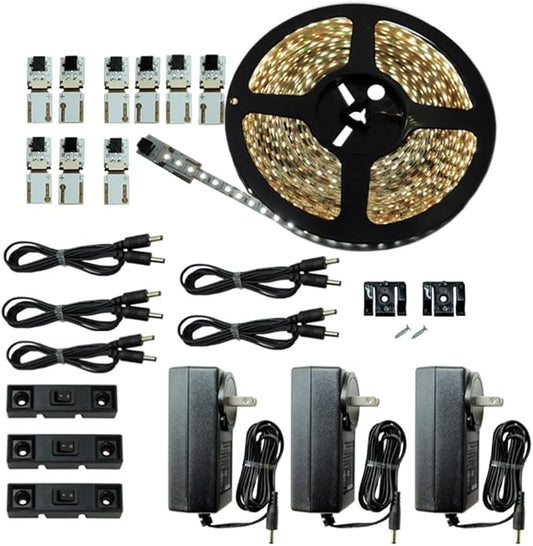 Inspired LED | LED Lighting | Cut and Connect Series Kit: Ultra Bright | Pure White | 4200 K | 39.5ft/ 12M Kit Under Cabinet Lighting | Cove Lighting | Accent Lighting | Dimmable