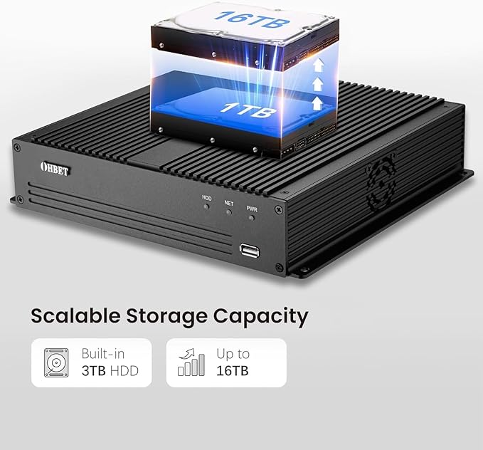 DahuaSecurity Advanced 16Ch 8 PoE Port Digital Video Recorder with 3TB HDD 4K HDMI Output and Smart Surveillance Features NVR for Home Security Camera System (NVR-16ch-8POE-3)