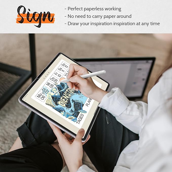 Mamol [2 Pack] Paper Screen Protector for iPad 11th generation (A16, 2025)/ 10th generation (2022), Write and Draw Like on Real Paper/Matte/High Sensitive/Anti Glare