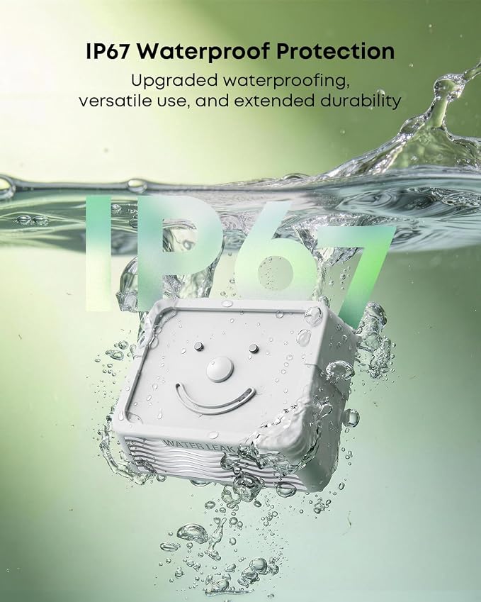 MOCREO LW1 Long Range Water Leak Detector, 105dB Adjustable Alarm, IP67 Waterproof, Leak Severity Tracking, SMS App Email Alert, 3 Water Sensors for Home Basement Kitchen (H5Pro or H6Pro Hub Required)