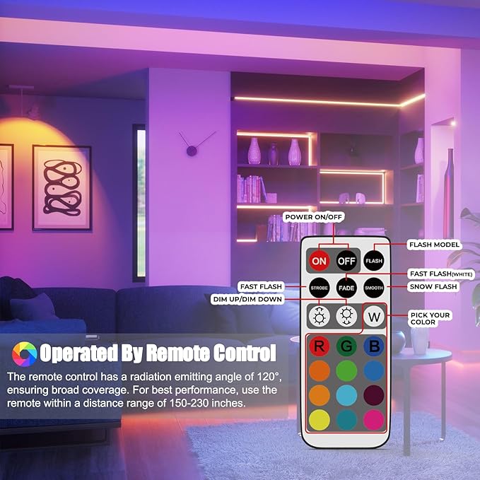 G9 RGB LED Bulb Color Changing with Remote,21-Key IR Control for 16 Million Colors & Dimmable White Light (3000K-6000K),1.4W Low Energy,AC 120V,Memory & 4 Modes for Party,Christmas,Home Decor(2 Pack)