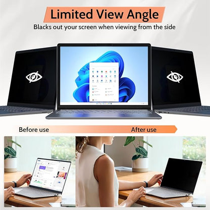 Mamol Magnetic Privacy Screen for 13 inch Surface Pro 11/10/9/8/X, Removable Anti Glare Blue Light Filter, Anti-Spy Screen Protector
