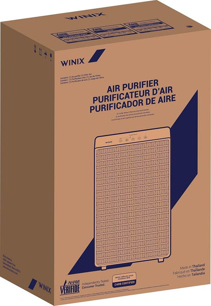 WINIX 5520 Air Purifier for Home Large Room Up to 1882 Ft² in 1 Hr With Air Quality Monitor, True HEPA, High Deodorization Carbon Filter and Auto Mode, Captures Pet Allergies, Smoke, Dust.