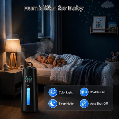Humidifiers for Bedroom,15L/3.96 Gal 800 sq.ft, Cool Mist Humidifier Large Room with 350mL/H Spray Output for Home, Office, Plants, Warehouse, House
