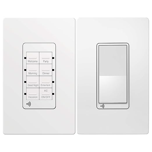 TOPGREENER Smart Light Switch and Wi-Fi Scene Controller, Neutral Wire Required, 2.4GHz Network, UL Listed