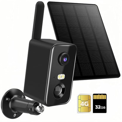 No WiFi Security Camera, Solar Outdoor Camera Wireless With Memory card