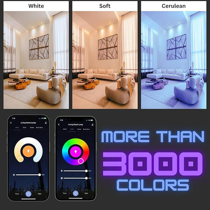 MR16 Smart LED Light Bulb, 50 Watt Equivalent, Energy Efficient 5W, GU5.3 Base, Dimmable, Color-Changing LED with App & Voice Control (3)
