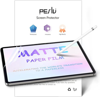 Peslv 2 Pack Like Paper Screen Protector for iPad Pro 11 Inch M4/M5 [2024/2025 5/6th Gen], Matte Anti Glare PET Film/Blue Light Filter Eye Protection Cover/Drawing & Writing Feel Like on Paper