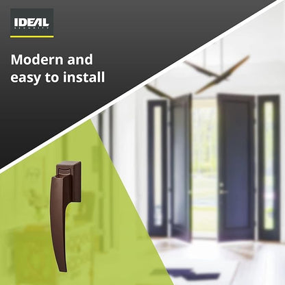 Ideal Security Model 1994 VP Pull Handle Set for Storm and Screen Doors, Fits 1 to 2-1/8 inches Thick Doors, Brown
