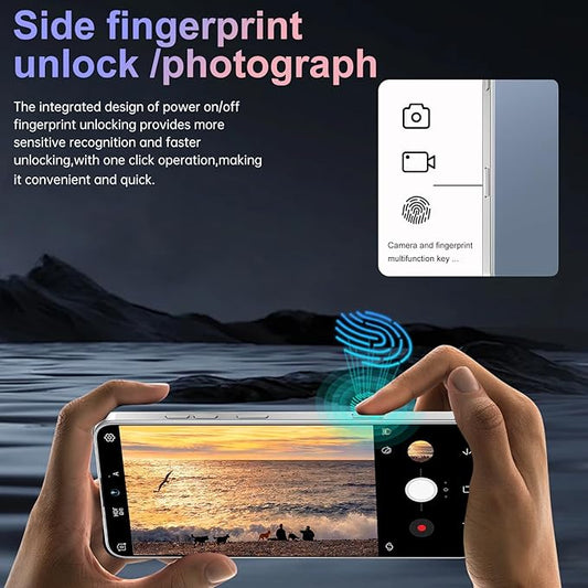 17PM Smartphone: Snapdragon 8 Gen 3, 12GB RAM + 512GB Storage, 7000mAh Battery, 6.99-inch Display, 68MP+108MP Camera, Android 15, 5G, Dual SIM - Superior OS Outperforms Competitors (Blue)